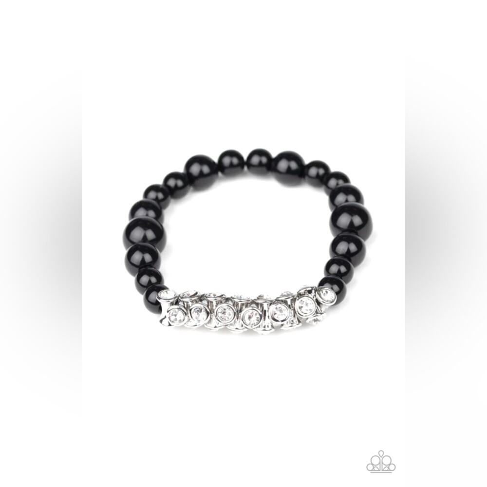 Paparazzi ♥ Traffic-Stopping Sparkle - Black Bracelet